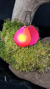 Silver blade series, Size 6 Colorado, Candy Pink back, Candy Pink | Red, Chartreuse dot