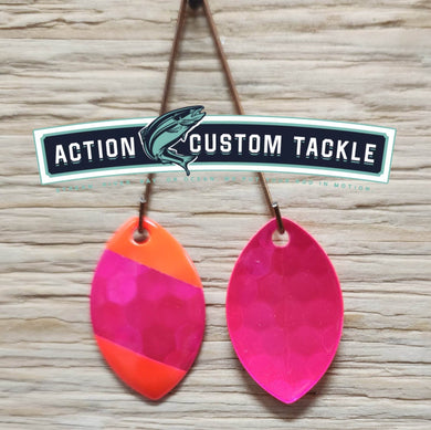 Silver blade series, 3.0 Cascade, Candy Pink back, red tips