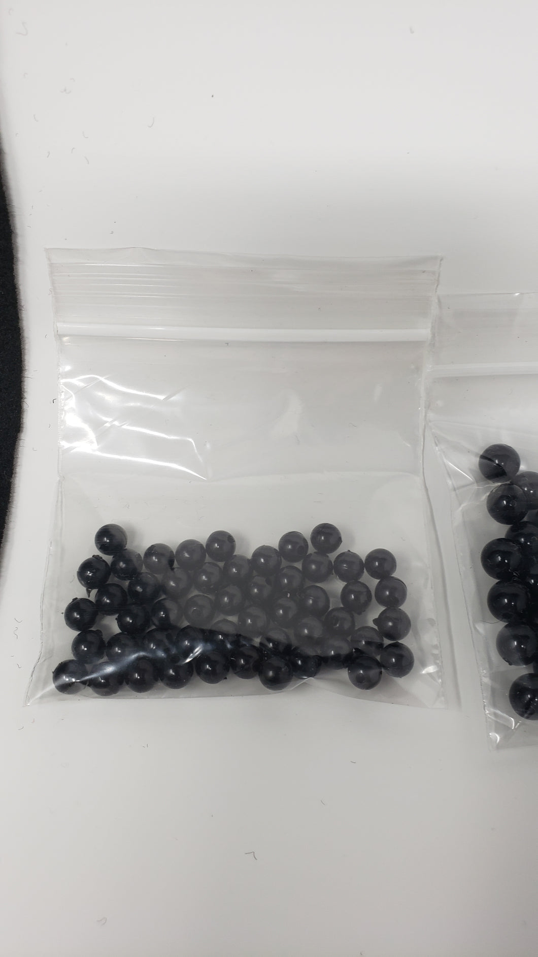6mm bead, Black ,20 or 60 pack