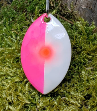 3.5 Cascade, Brass back, Pink  | White, Red dot