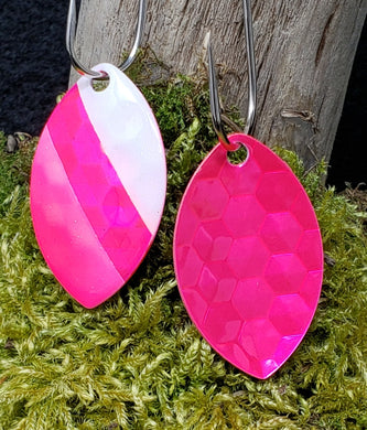 Silver blade series, 3.5 Cascade, Candy Pink back, White \ Pink with candy Pink stripe