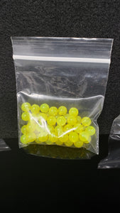 8mm bead, Transparent Yellow, 20 or 60 Pack