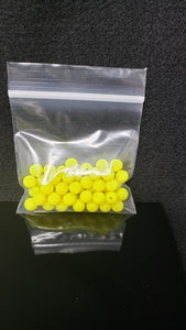 8mm bead, Yellow, 20 or 60 pack