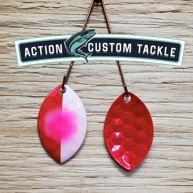 3.5 Cascade, Candy Strawberry Red back, Candy Strawberry | White, Pink dot