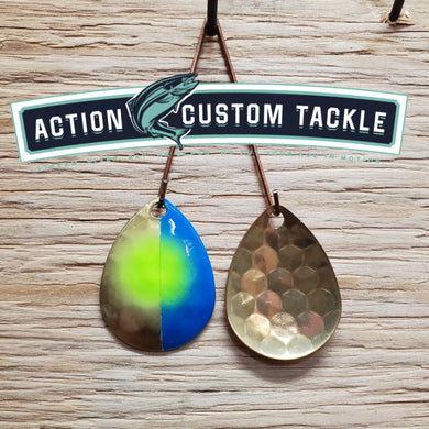 3.5 Colorado, Brass back, Blue, lime dot