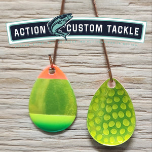 Silver blade series, 3.0 Colorado, Candy Chartreuse back, B & B Special